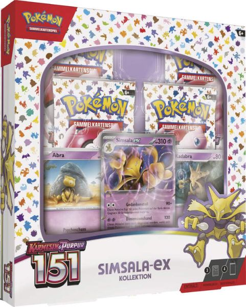 POKÉMON 45554 Karmesin & Purpur 3.5 151 Simsala EX Box