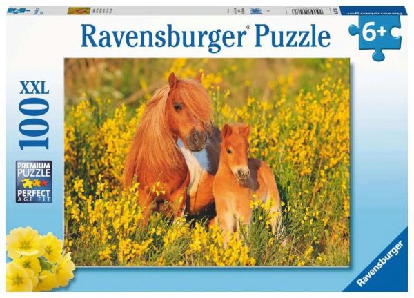 RAVENSBURGER 13283 Kinderpuzzle Shetlandponys 100 Teile