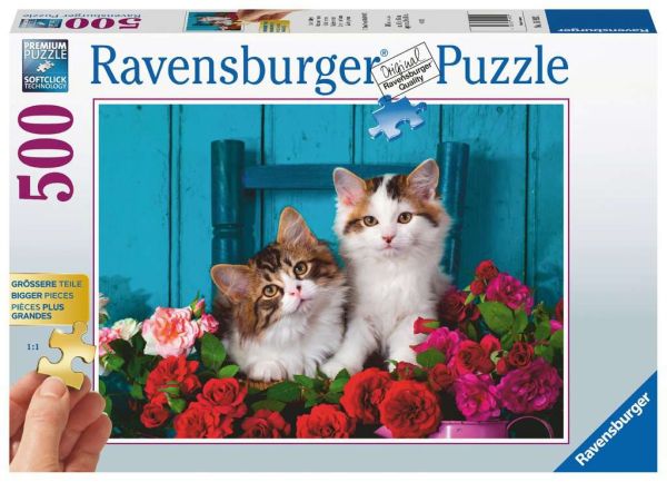 RAVENSBURGER 16993 Puzzle Katzenbabys Gold Edition 500 Teile