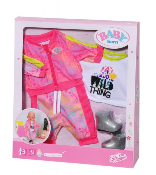 ZAPF 828335 BABY born® Deluxe Trendiges Pink Set 43 cm