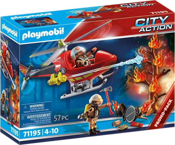 PLAYMOBIL® 71195 Feuerwehr-Hubschrauber