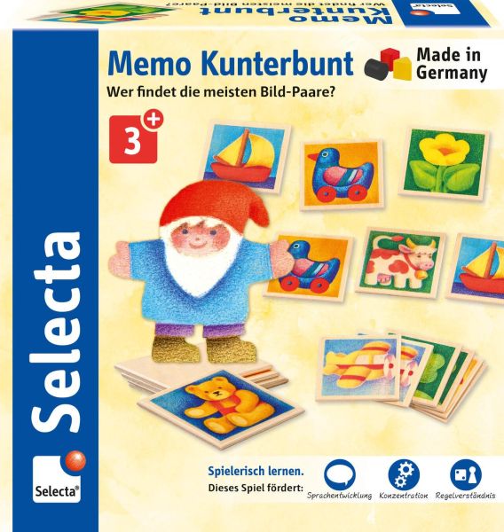 Selecta 63017 Memo Kunterbunt, 36 Teile