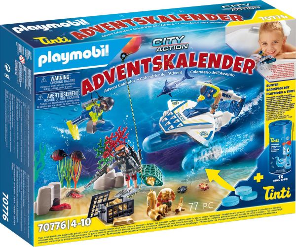 PLAYMOBIL® 70776 Adventskalender "Badespaß Polizeitaucheinsatz"