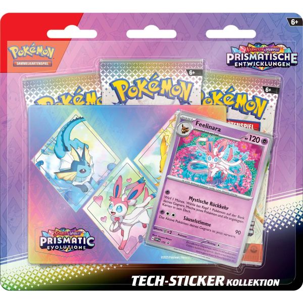 POKÉMON 10532 Karmesin & Purpur 8.5 Prismatische Entwicklungen Tech Sticker Kollektion